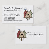 Gewitterte Birdhouses & Beehive Visitenkarte (Vorne/Hinten)