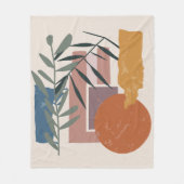 gewitterte Formen und Stiele Fleecedecke (Vorderseite)