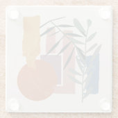 gewitterte Formen und Stiele Glasuntersetzer (Rückseite)