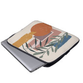 gewitterte Formen und Stiele Laptopschutzhülle (Vorne Knopf)