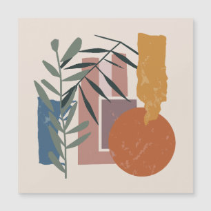 gewitterte Formen und Stiele Magnetkarte