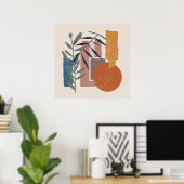 gewitterte Formen und Stiele Poster (Heimbüro)