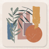 gewitterte Formen und Stiele Rechteckiger Pappuntersetzer (Vorderseite)