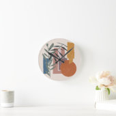 gewitterte Formen und Stiele Runde Wanduhr (Zuhause)