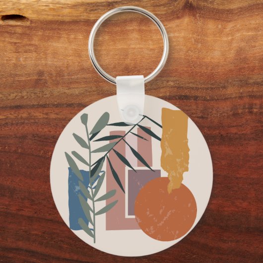 gewitterte Formen und Stiele Schlüsselanhänger (Vorderseite)