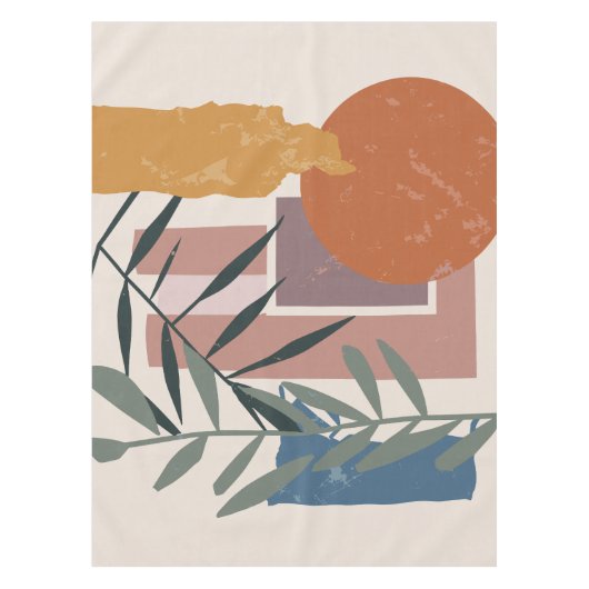 gewitterte Formen und Stiele Tischdecke (Vorderseite)