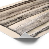 Gewitterte Holzplanks Poster (Ecke)