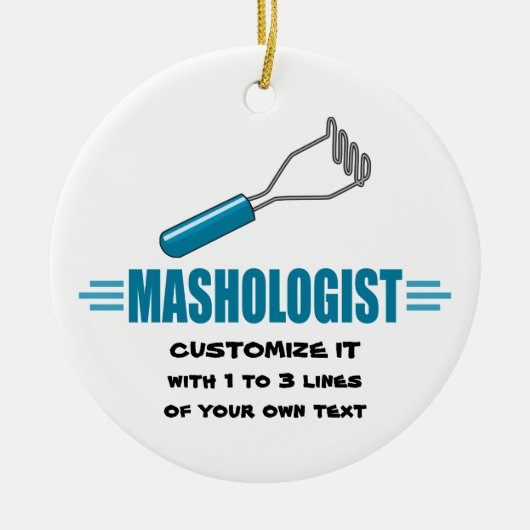 Gewitterte Kartoffel Keramikornament (Vorne)