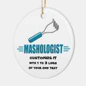 Gewitterte Kartoffel Keramikornament (Links)