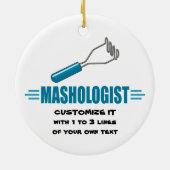 Gewitterte Kartoffel Keramikornament (Hinten)