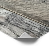 Gewitterte Motherboards Holzputz Hintergrund Textu Poster (Ecke)