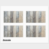 Gewitterte Motherboards Holzputz Hintergrund Textu Rechteckiger Aufkleber (Blatt)