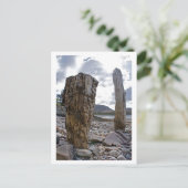 Gewitterte Netzposten von Loch Kishorn Postcard Postkarte (Stehend Vorderseite)