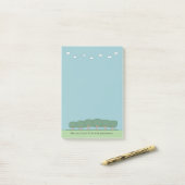 Gewitterte Post-it-Notizen 4 x 6 von Baumwolken de Post-it Klebezettel (Auf Schreibtisch)