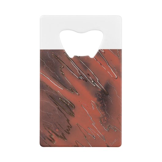 Gewitterte Textur Geldbeutel Flaschenöffner (Rückseite)