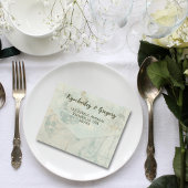 Gewitterte Textur mit floralen Hinten QR Code Foto All In One Einladung