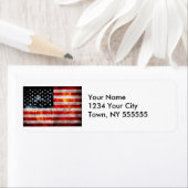 Gewitterte Vintage amerikanische Flagge (Insitu)