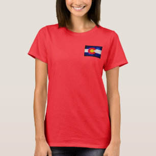 Gewitterte Vintage Colorado-Staatsflagge T-Shirt