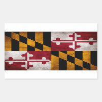 Gewitterte Vintage Maryland-Staatsflagge