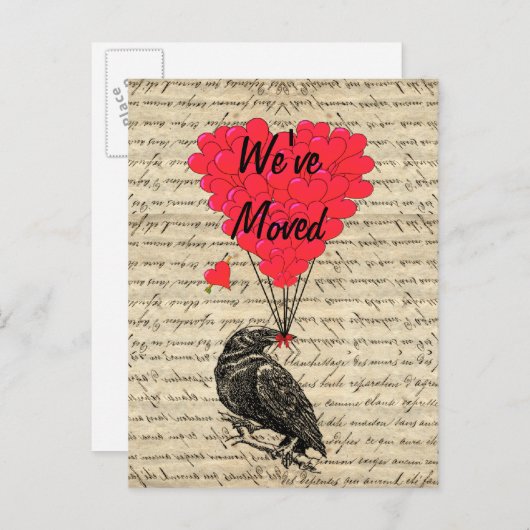 Gewitterter Ankündigungspostkarte (Vorne/Hinten)