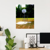 Gewitterter Basketballplatz Poster (Heimbüro)