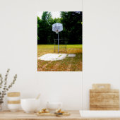 Gewitterter Basketballplatz Poster (Küche)