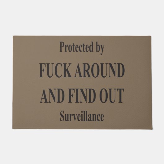 Gewitterter geschützt durch F A F O Überwachung Fußmatte (Vorderseite)