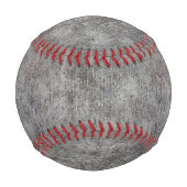 Gewitterter Gray Cement Sidewalk Baseball (Rückseite)