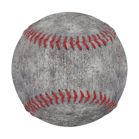 Gewitterter Gray Cement Sidewalk Baseball (Vorderseite)