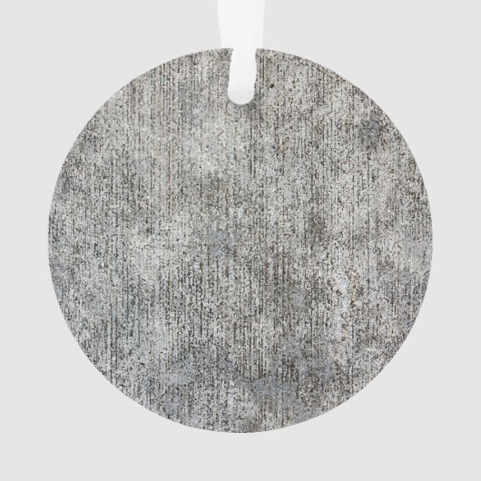 Gewitterter Gray Cement Sidewalk Ornament (Rückseite)