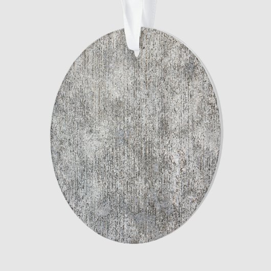 Gewitterter Gray Cement Sidewalk Ornament (Vorderseite)