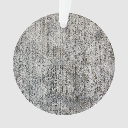 Gewitterter Gray Cement Sidewalk Ornament (Vorderseite)