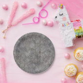 Gewitterter Gray Cement Sidewalk Pappteller (Party)