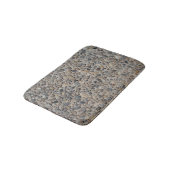 Gewitterter Kies Cool Funny Realistic Cobblestone Badematte (Schrägansicht)
