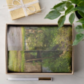 Gewitterter Stall mit amerikanischer Flagge Seidenpapier (Geschenk)