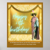 Gewittertes Altered Art 60. Geburtstag Poster (Vorne)