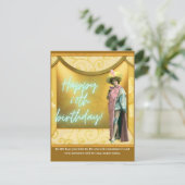 Gewittertes Altered Art 60. Geburtstag Postkarte (Stehend Vorderseite)