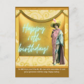 Gewittertes Altered Art 60. Geburtstag Postkarte (Vorderseite)