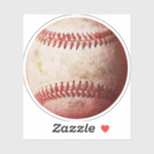 Gewittertes Baseballbild Aufkleber (Blatt)