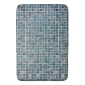 Gewittertes grünes realistisches Mosaik Texture Fu Badematte (Vorderseite Vertikal)