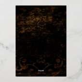 Gewittertes Grunge Pergament Textur Leere Folieneinladung (Rückseite)