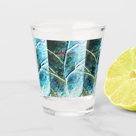 Gewittertes Kupferblättriger Thunder_Cove Schnapsglas (Vorderseite)
