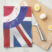 Gewittertes Mod Target auf Seideneffekt Unionskapp Küchentuch (Viertel Falte)