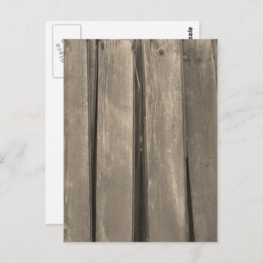 Gewittertes Stallholz Postkarte (Vorne/Hinten)