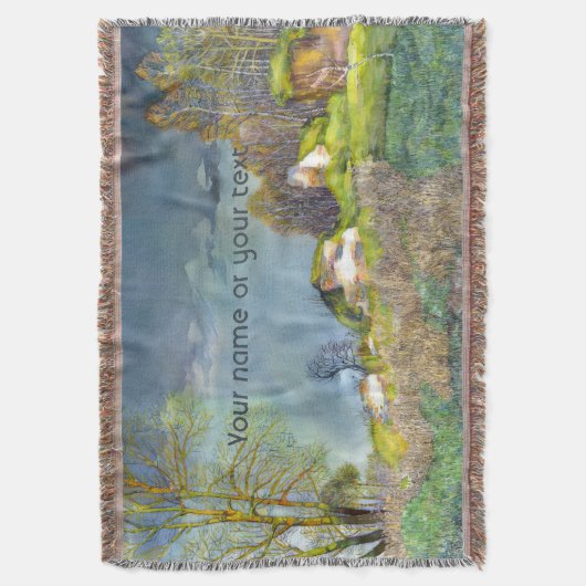 Gewitterungsbild Wasserfarbe Decke (Vorderseite Vertikal)