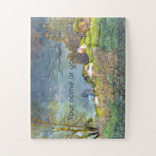 Gewitterungsbild Wasserfarbe Puzzle (Vertikal)