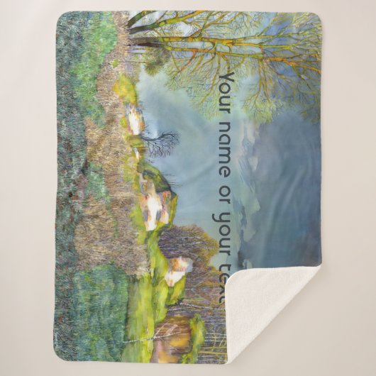 Gewitterungsbild Wasserfarbe Sherpadecke (Vorderseite)