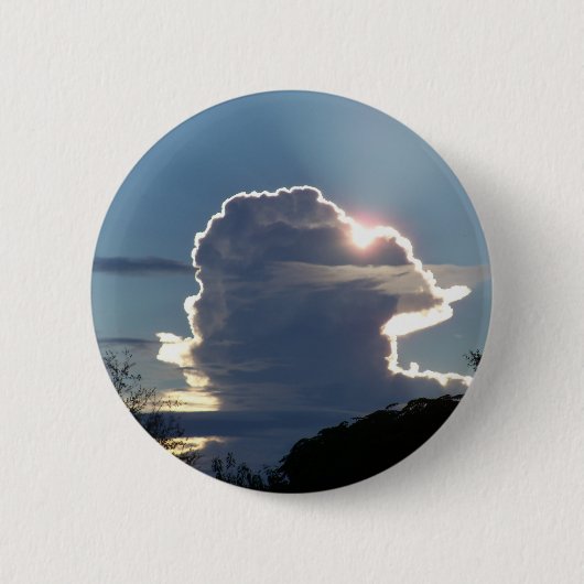 Gewitterwolke blockiert die Sonne Button (Vorderseite)