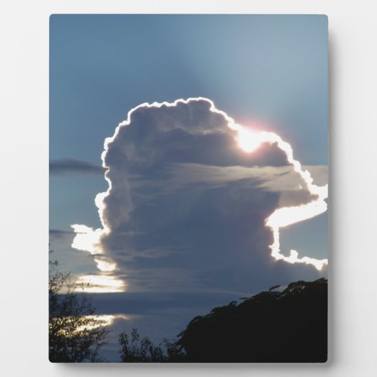Gewitterwolke blockiert die Sonne Fotoplatte (Vorderseite)