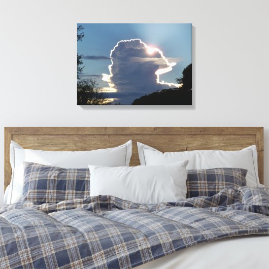 Gewitterwolke blockiert die Sonne Leinwanddruck (Insitu (Schlafzimmer))